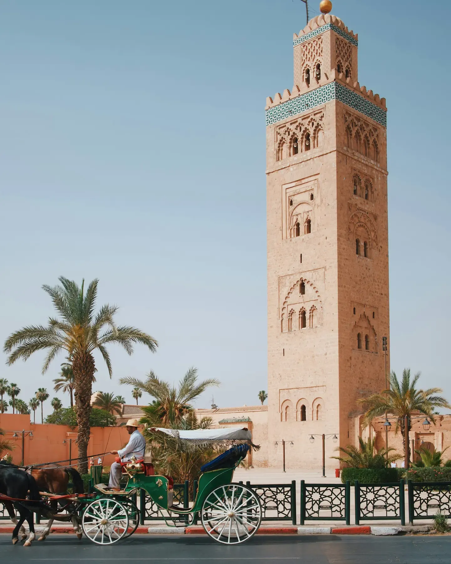 Private courtyards at Villa des orangers, Morocco